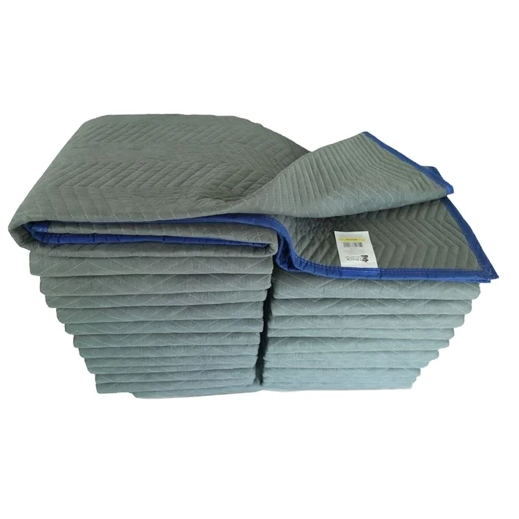 China Furniture Use Furniture Protect Moving Blanket Accept Customized Logo moving blankets