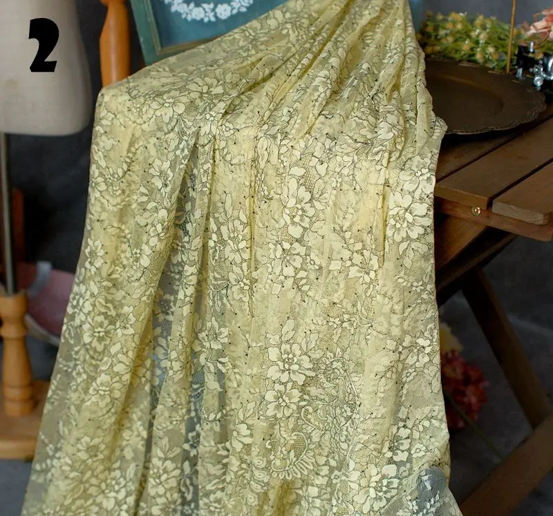 150cm Wide 3 Meters Length One Pc High Quality Eyelash French Lace African Switz Lace Fabric for Dress