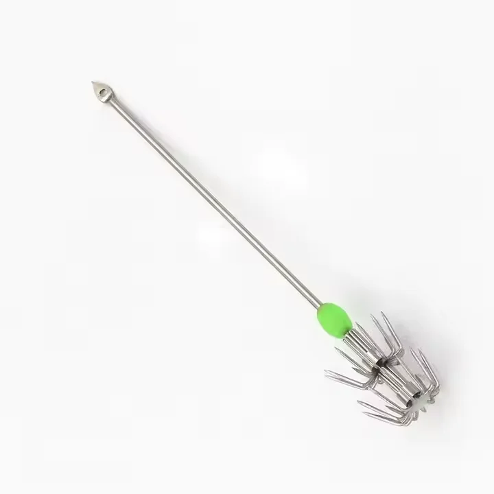 Wholesale Squid Jig Hooks Fishing Lure Luminous Squid Hook Jig Fishing False Jig Baits with Long Shaft