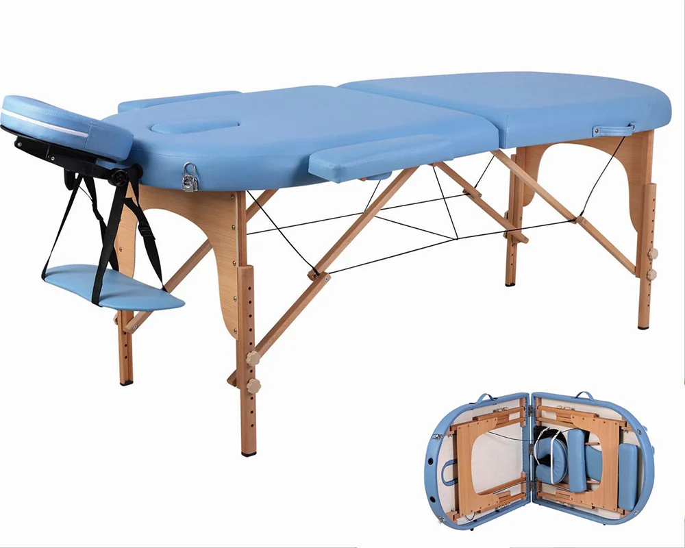 Оптовая Продажа с фабрики дешевая деревянная складная купить массажная кровать портативный массажный стол для красоты