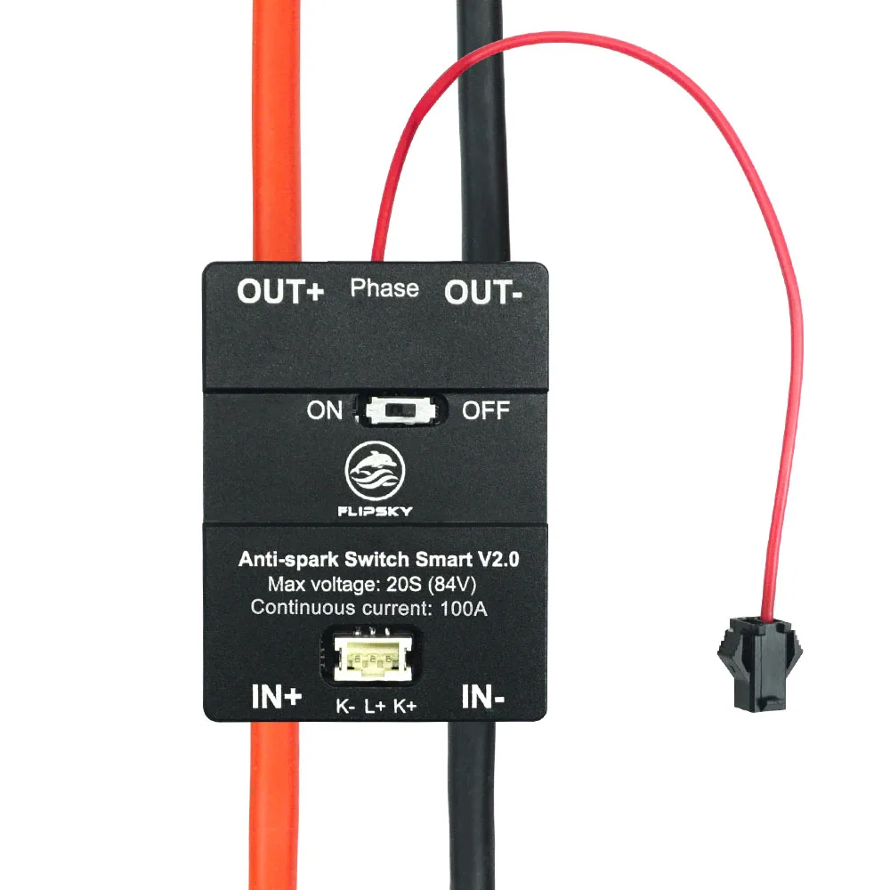 Flipsky 20S 84V 160A Smart Enhanced Anti Spark Switch V2.0 with Aluminum Case for Electric Skateboard Ebike Scooter Robots