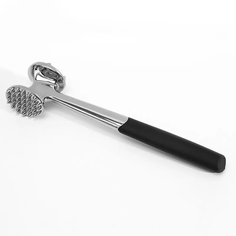 2022 Kitchen tools Zinc alloy loose meat hammer beef hammer steak hammer double side knock tender meat mince meat beater