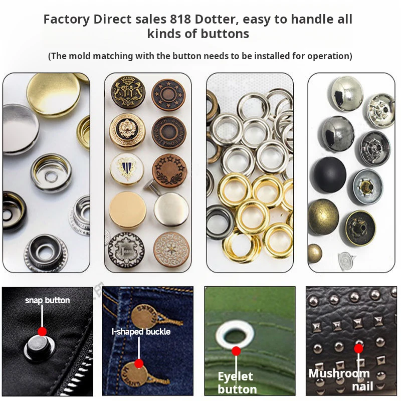 679XY Automatic snap button machine Semi-automatic computer anti-hand button machine for clothing buttoning