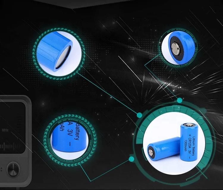3v lithium batteries CR123A 1000mAh 1300mAh Lithium Primary Battery Li-MnO2