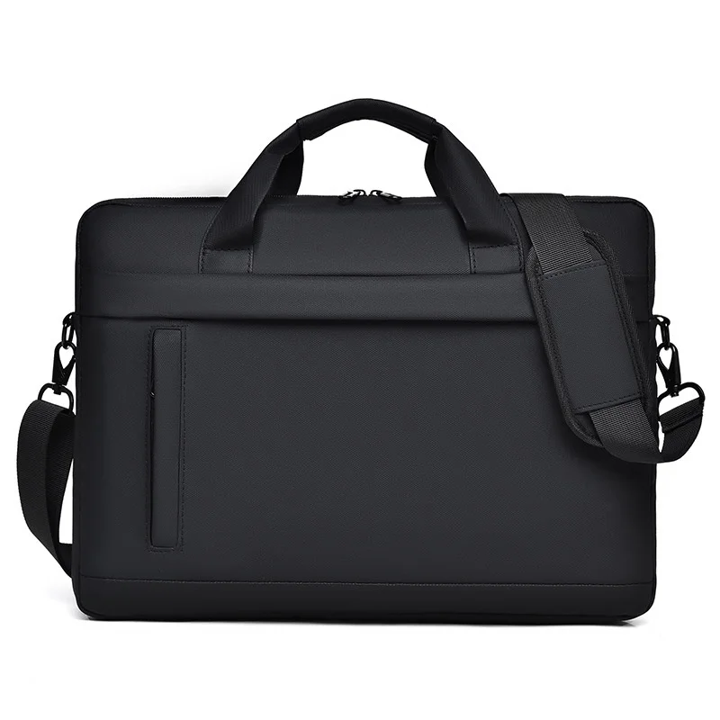 Wholesale Customized Single Shoulder Business Laptop Bag Wear-Resistant Shockproof Waterproof 15-inch PU Laptop Briefcase