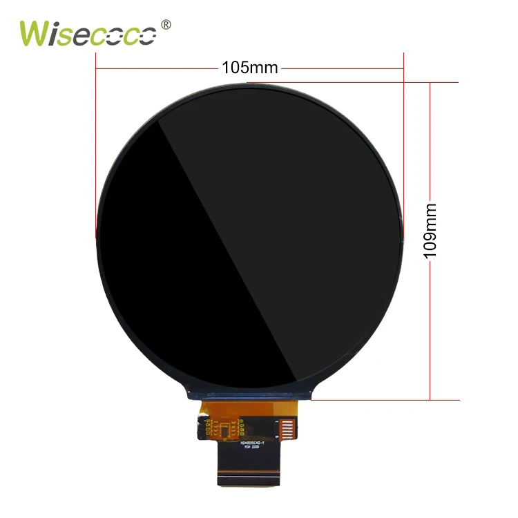 Wisecoco 4 Inch Round Uart Screen Module Industrial Control Solution 720*720 SPI RGB Support TTL RS485 232 Hmi Display Module