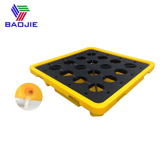 Nice Quality 2 Barrels Oil Leakage Storage Spill Plastic Pallet
