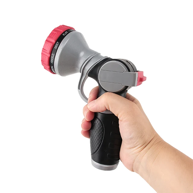 High Pressure 10 Patterns  Aluminum Hand Water Sprayer Garden Water Nozzle Sprayer With Flow Control
