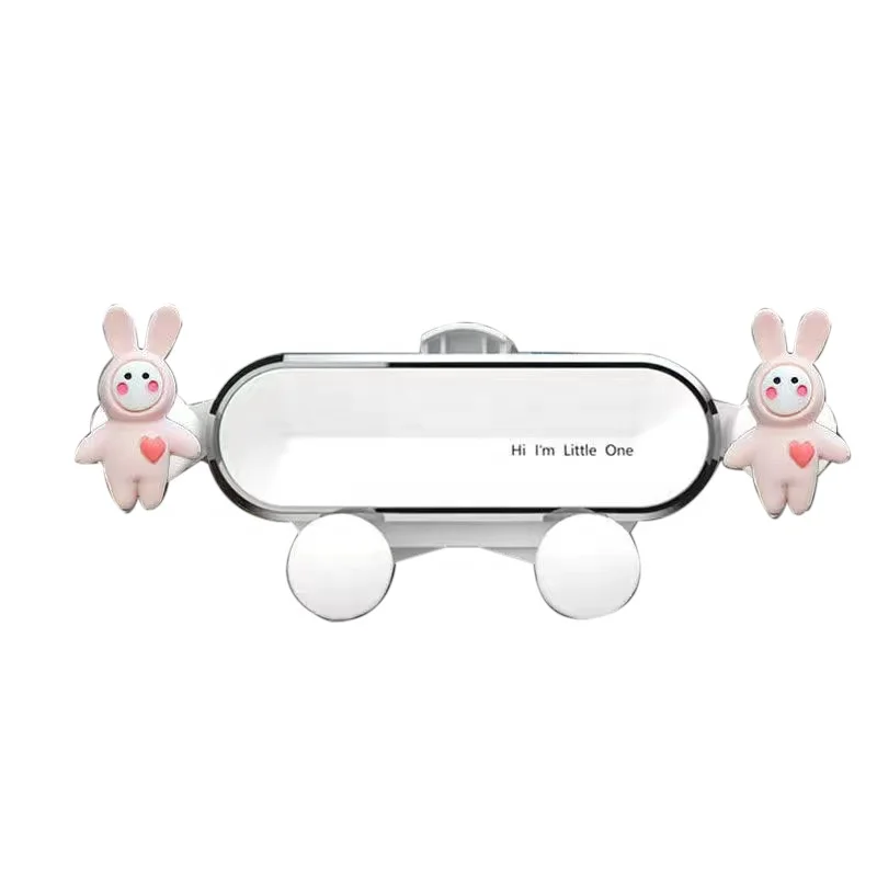 Car mobile phone holder, car air outlet, gravity, cute cartoon navigation stand
