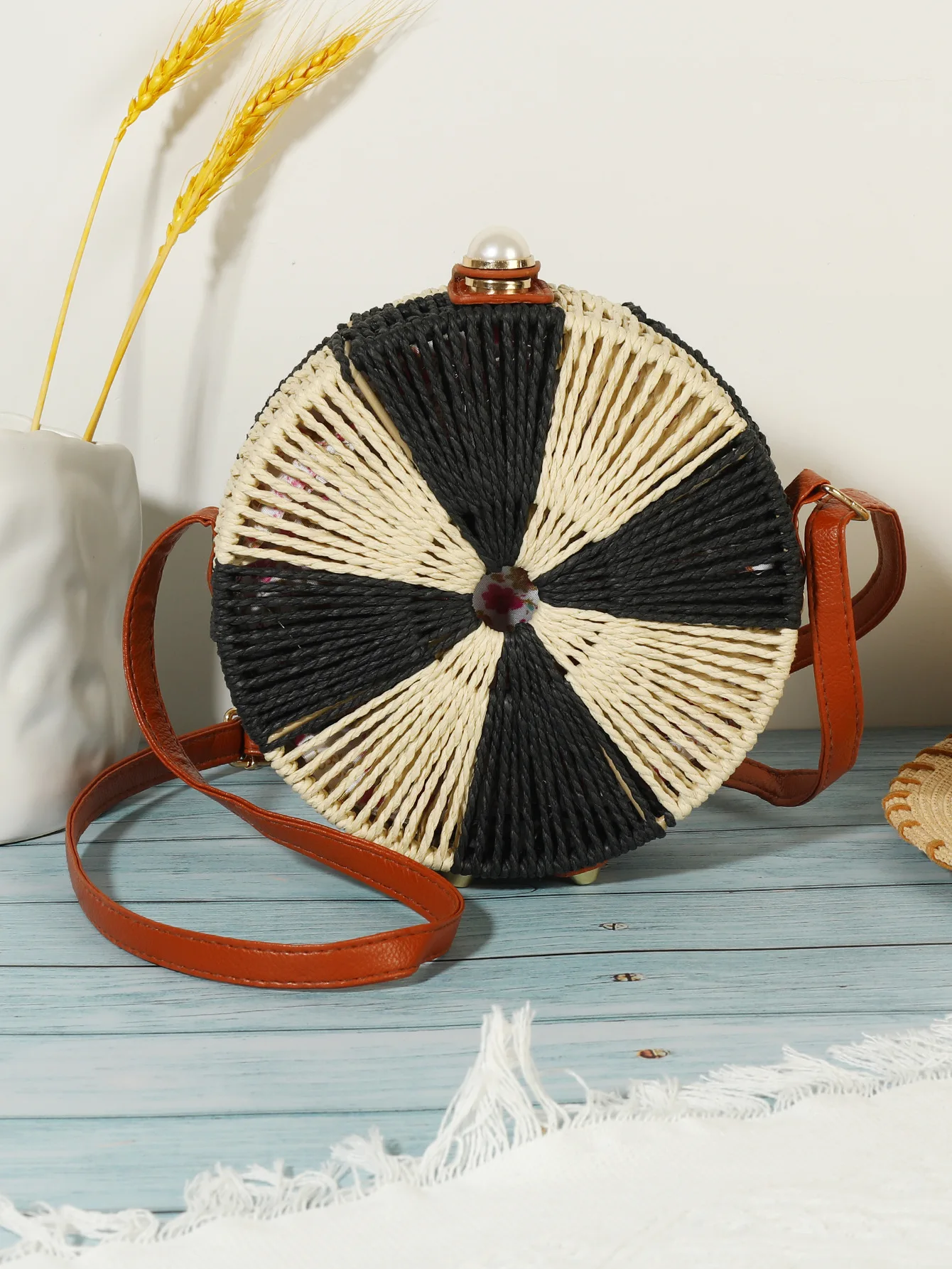 2024 For Women coconut shell handmade handbag knitted bag susen handbags ladies