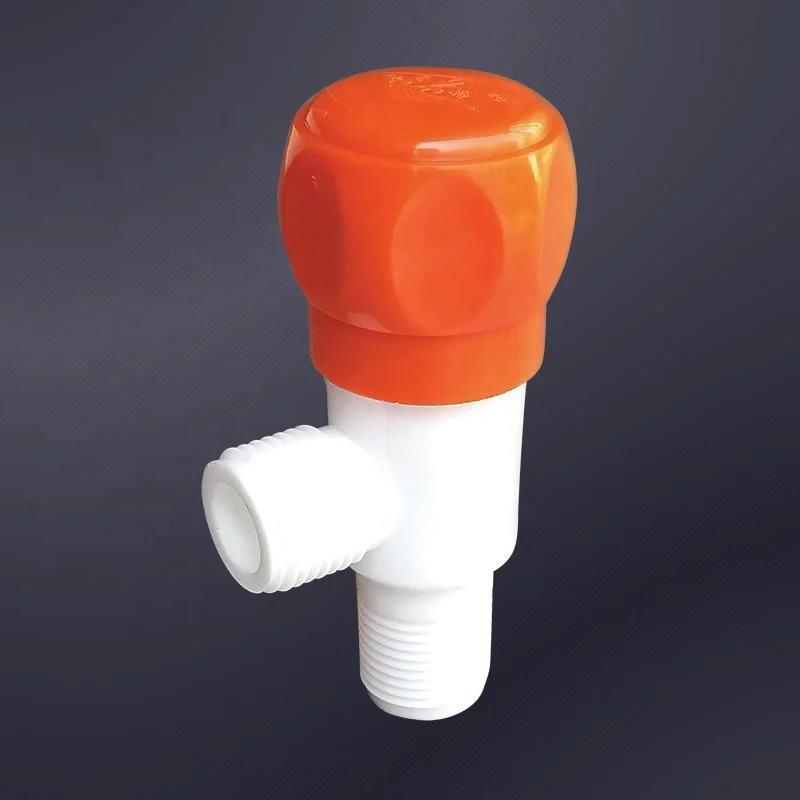 Wholesale Pp Stop Flow Control Angle Valve High Quality Abs Plastic Triangular Valve Pp Plastic Stop Valve