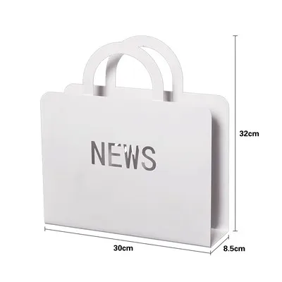 Wholesale Free standing Metal Wire Magazine Rack Mail Holder Document File Holder Display oficina revistero
