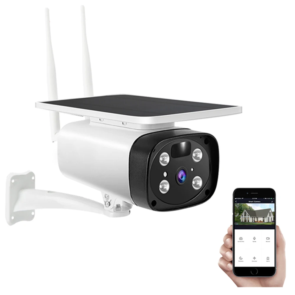 New Arrival HD 3MP solar surveillance ip camera outdoor 4G sim card video camera with Mobile Phone Remote Monitoring