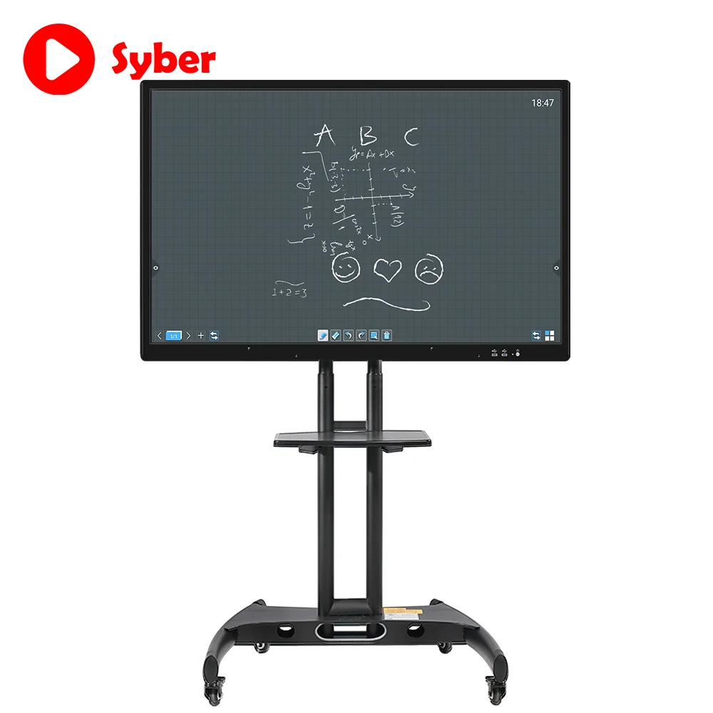 55 дюймов взаимодействующее whiteboard умной доски взаимодействующее whiteboard умной большой монитор с сенсорным экраном
