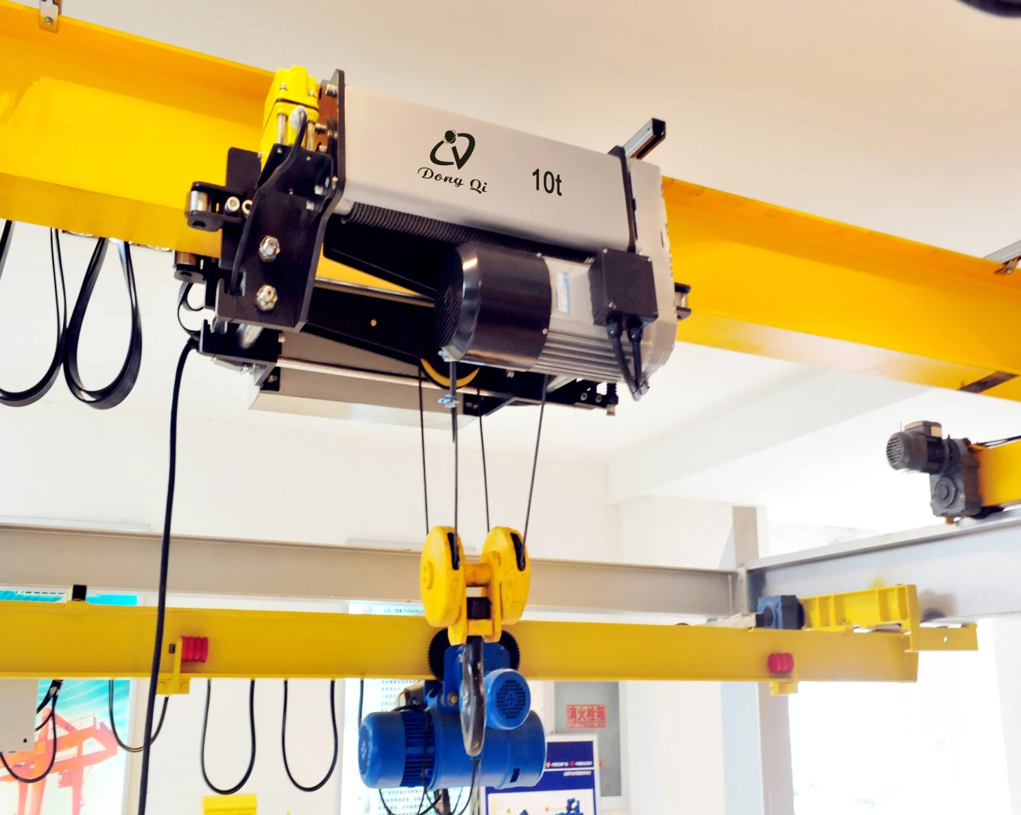 PA1000 500kg 1000kg Electrical Winch Electric Wire Rope Sling Mini Hoist With Trolley