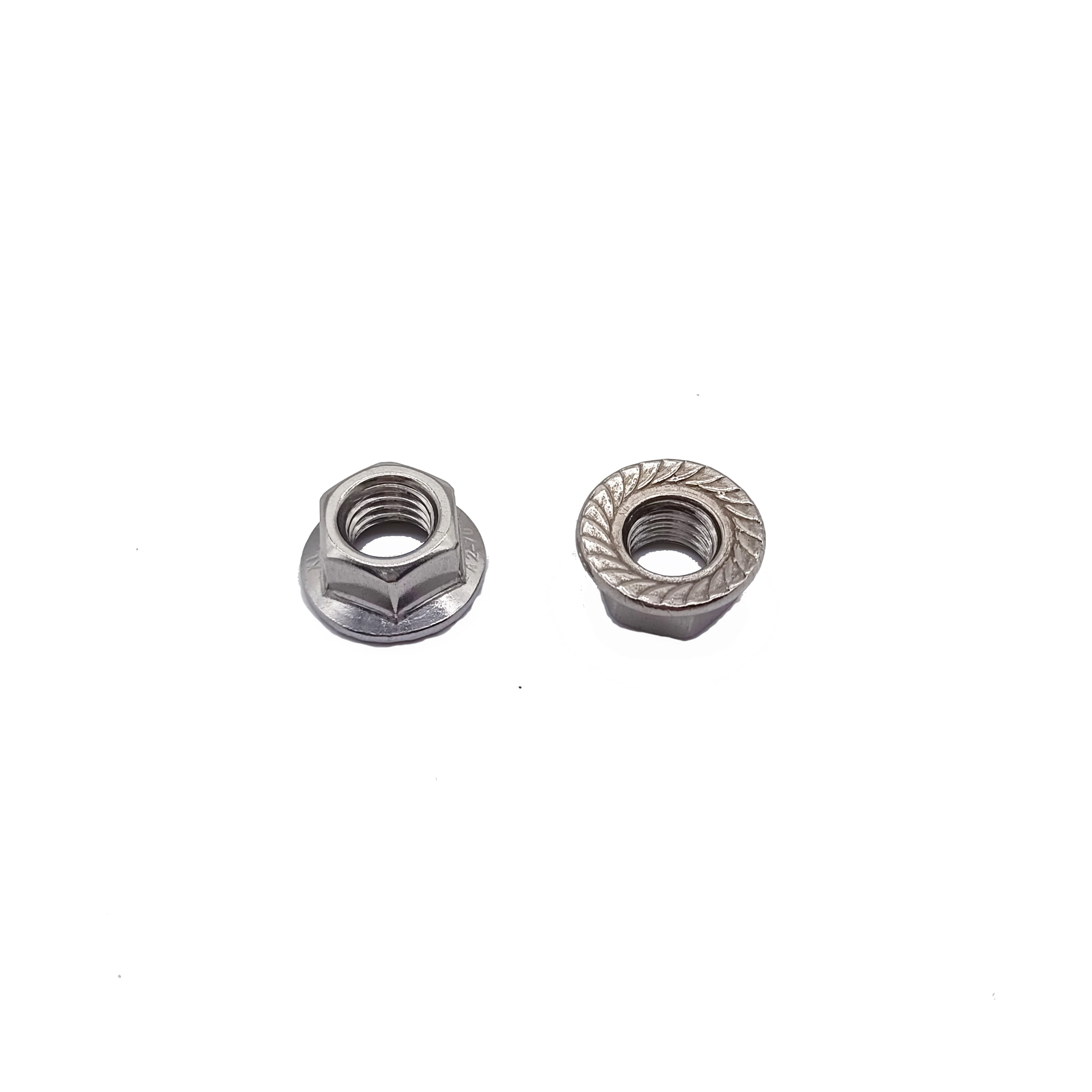 Flange Nut High strength DIN 6923 Flange Nut with knurled