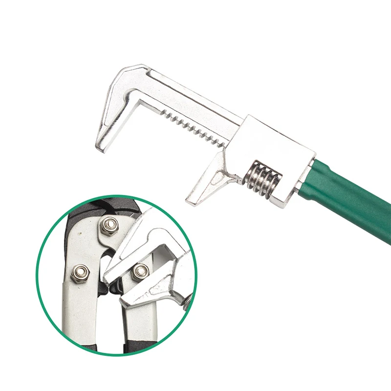 Multi-Size Multi-Function F-Shape Square Wrench Tool With Adjustable Large Opening Flex Wrench For Automotive Repairs