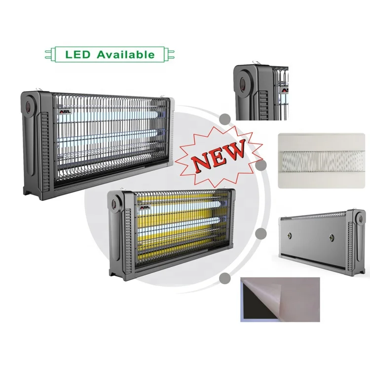 
New arrival 2300V 2x20W led lamp electric anti insect mosquito killer trap manufacturer 