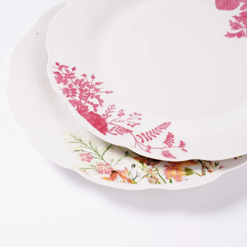 Manufacture Custom Design Porcelain Tableware High Quality Dinner Plate