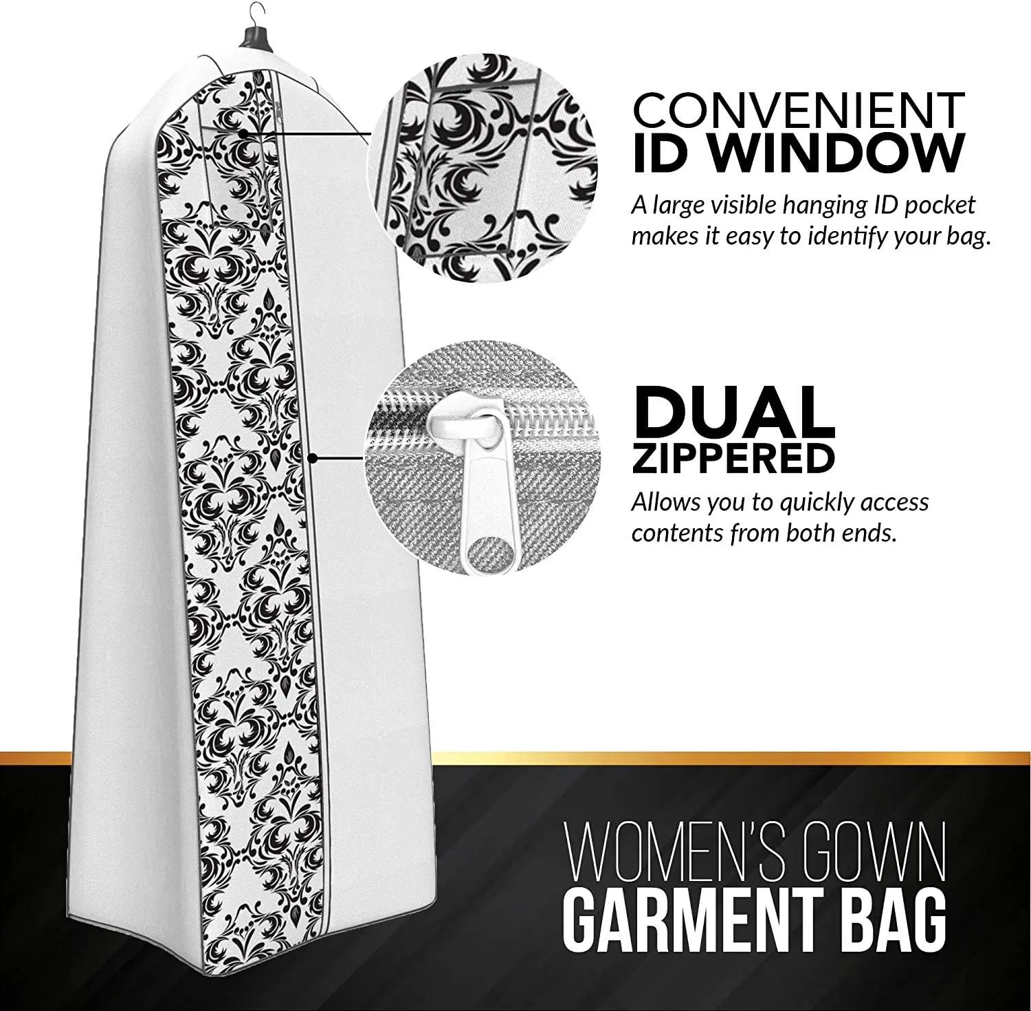 Wholesale Custom Wedding Dress Gown Dust proof Bag Non-Woven Garment Bag