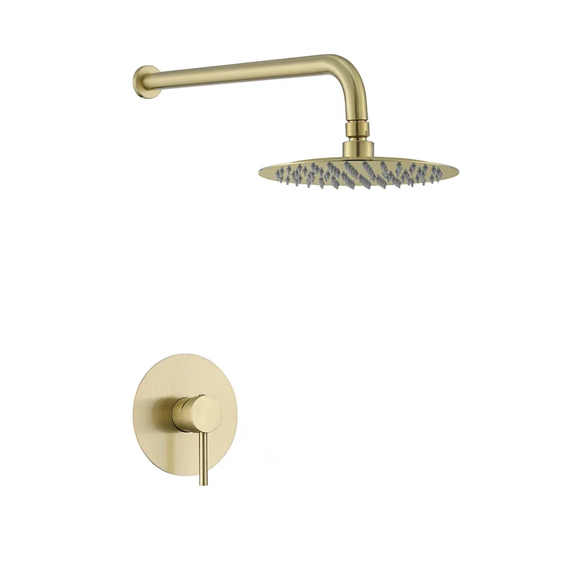 304 Stainless Steel Shower Shower Set with Both Hot and Cold Functions Into the Wall Buried Wall Shower with Embedded Box