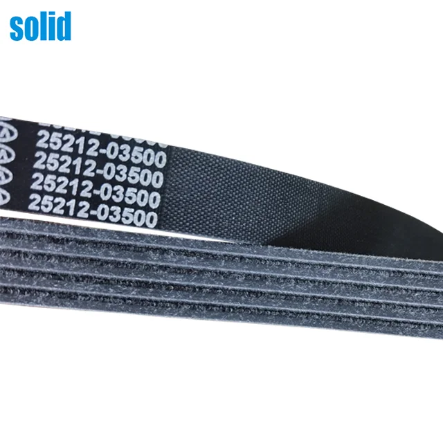 epdm high quality 25212-03500 v-ribbed belt for HYUNDAI