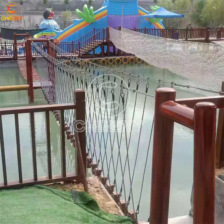 Water development Rope Course Water Obstacle Course For Sale Kids Attractions Amusement Park