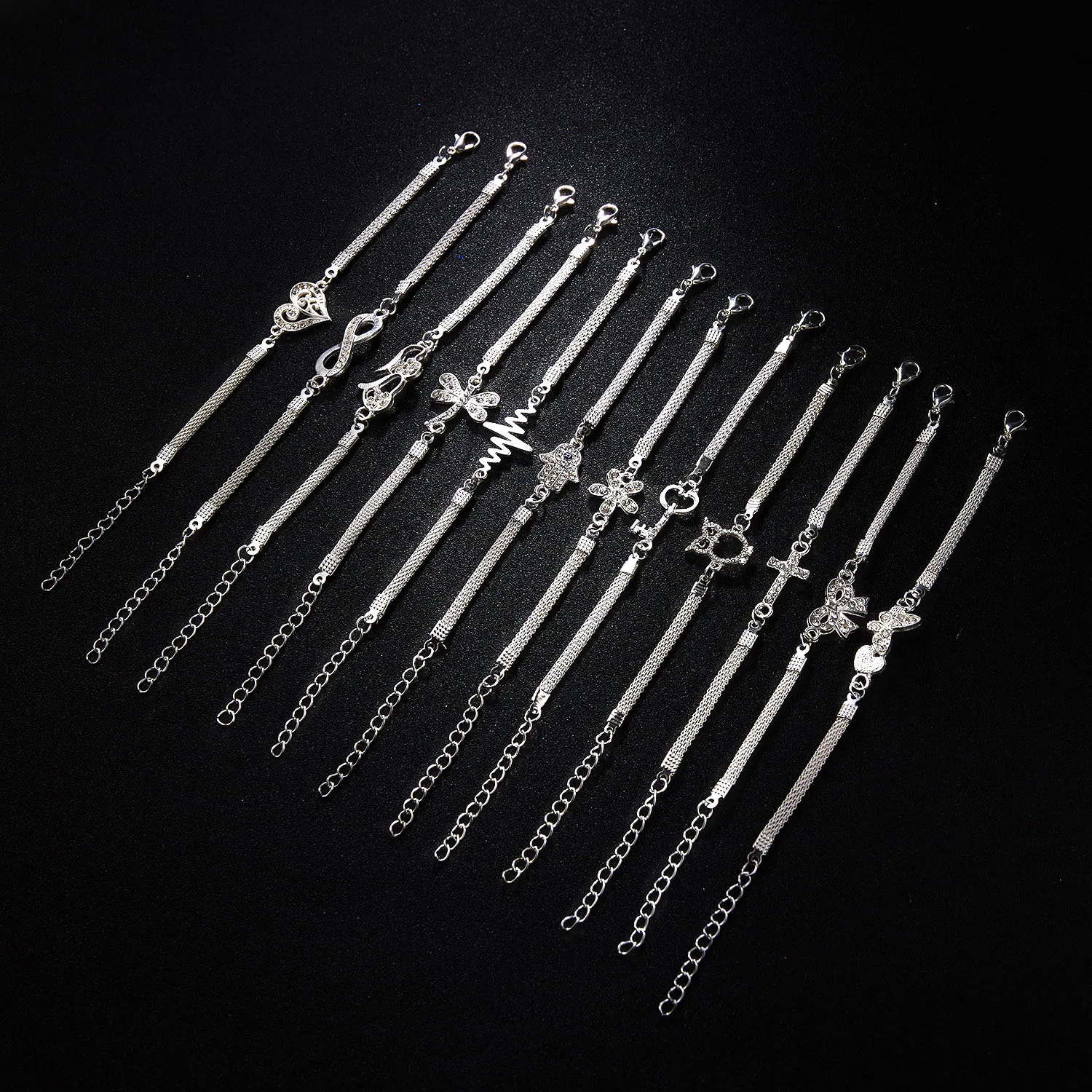 Fashionable new animal silver plated bracelet, owl butterfly silver bracelet, fashion versatile accessory manufacturer wholesale