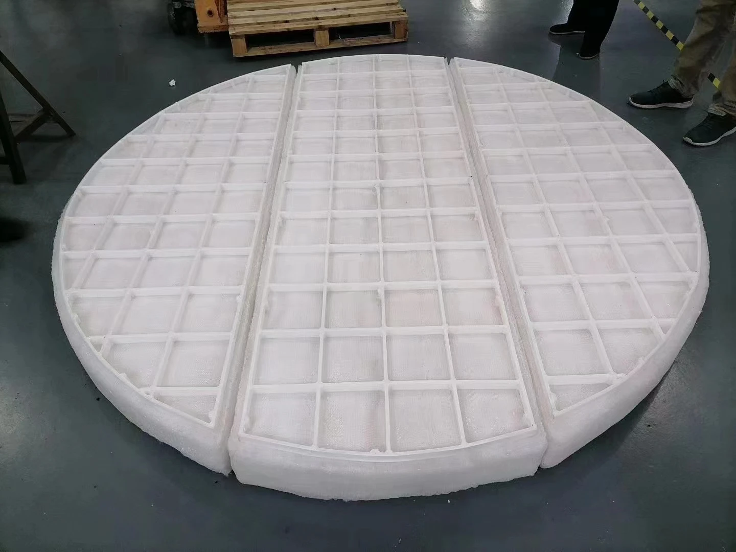 Polypropylene PP Plastic Demister Pad Mist Eliminator Standard Type Knitted Wire Demister Pad