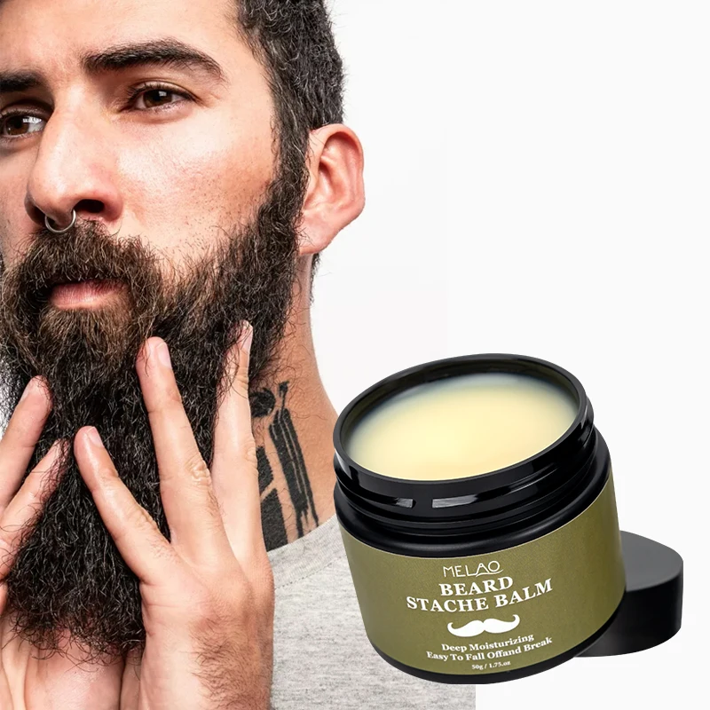Custom Logo 100% Natural Premium Mens Beard Growth Balm Organic Beard Cream for Men