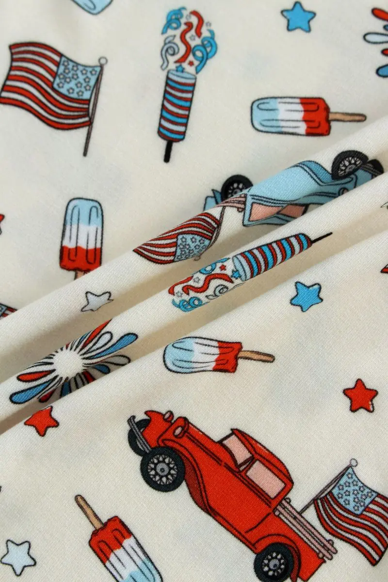 OEKO TEX Certified Custom Newborn Clothing Sets Digital Printing Bamboo Shorts PJ for Boys Girls 2-Piece Set by Manufacturer