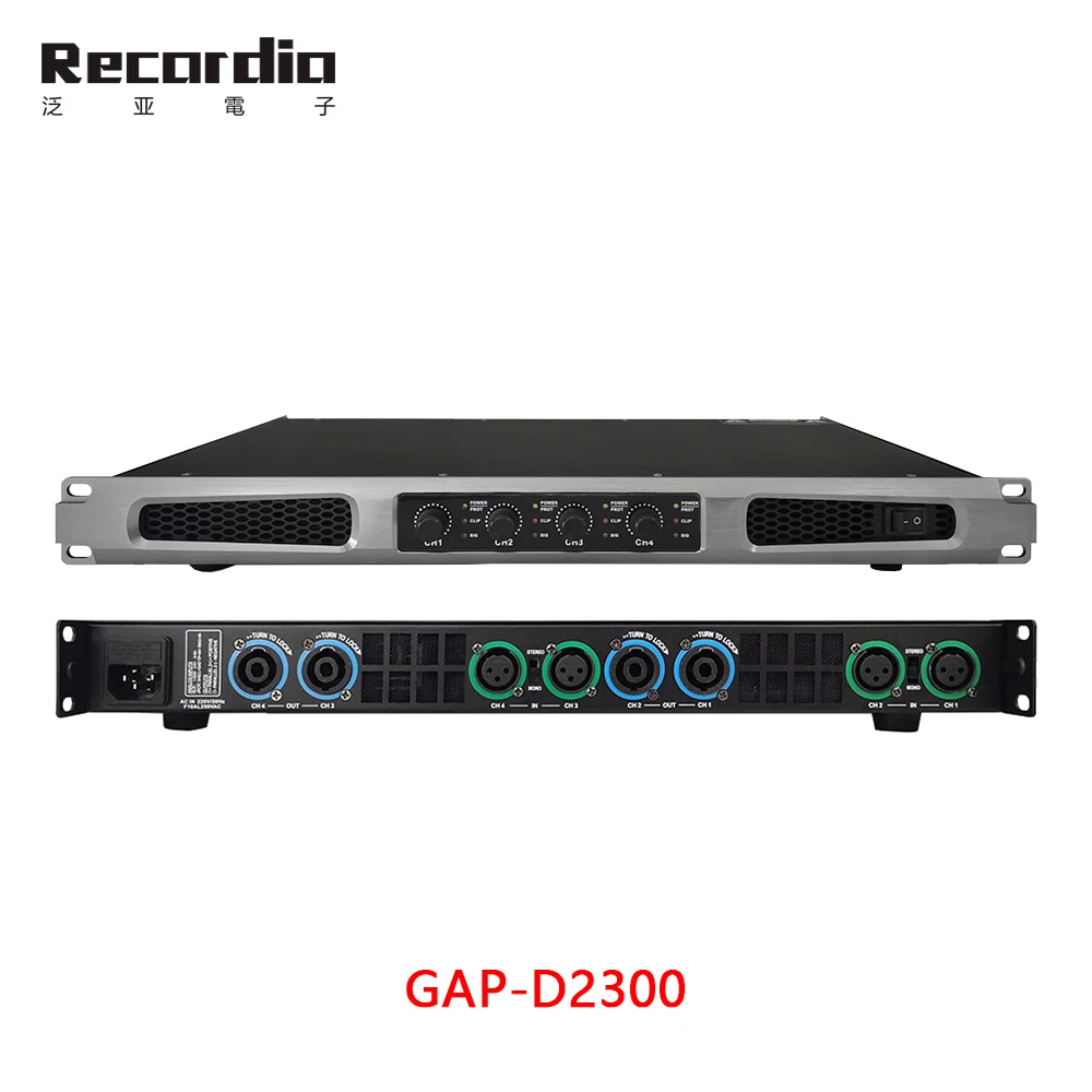  GAP-D2400 Professional 600W * 4 усилитель мощности 1U класса d