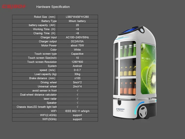 Low price new type popular Smart Delivery Restaurant Service Intelligent Robot