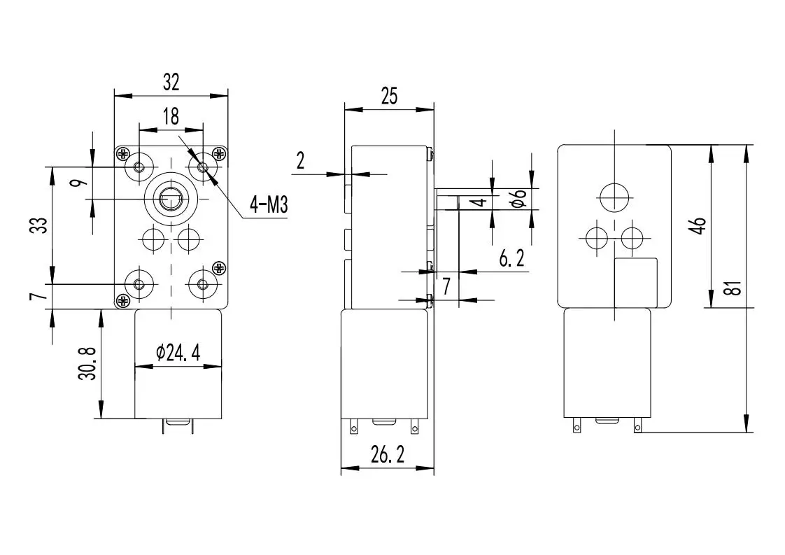 Manufacturers Wholesale Speed Reducer 12 Volt 24 Volt Electrical Micro DC Worm Gear Motor