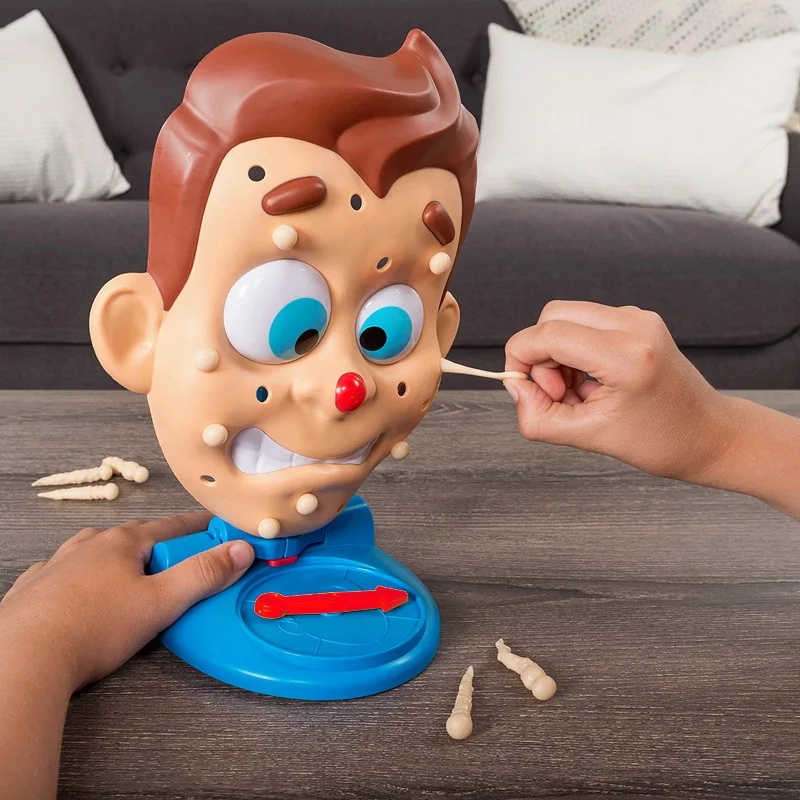 Novelty Toys Popping Pimple Parent-Child Board Funny Family Party Games Simulate Face Shape Squeeze Acne Toy