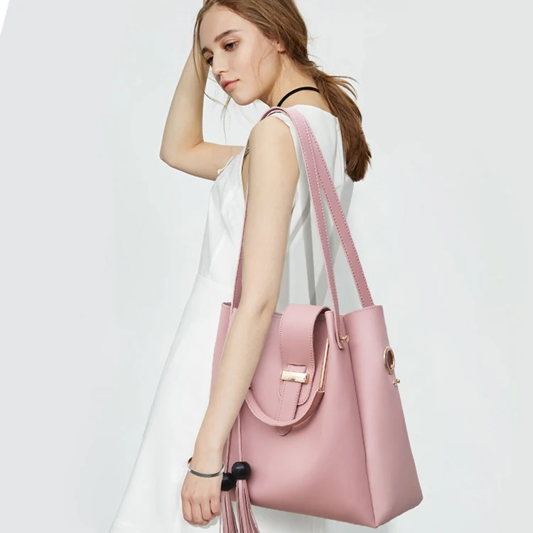  Женская сумка-тоут из искусственной кожи с кисточками Sac A Main Femme 3
