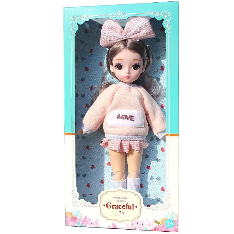 Princess Dress Fashion Accessories Girl Dress Up Doll Toy for Children Fashion Clothes DIY Dress Up Dolls for Girls Gift