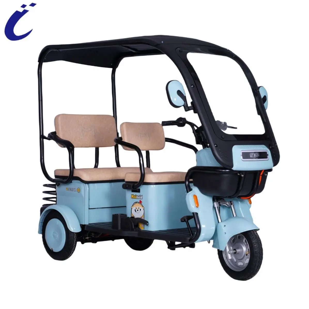 CHENLU New Adult Electric Bike 3 Wheels Tricycles With Roof Electric Tricycle For Passengers open body