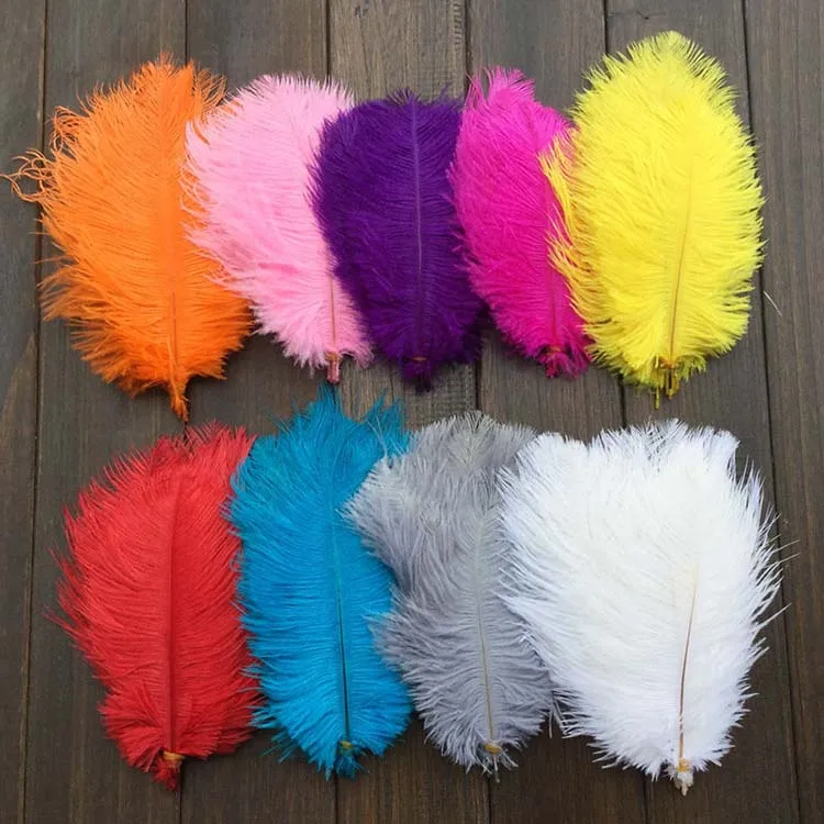 
35-40cm Natural Ostrich Feathers color feather decoration 