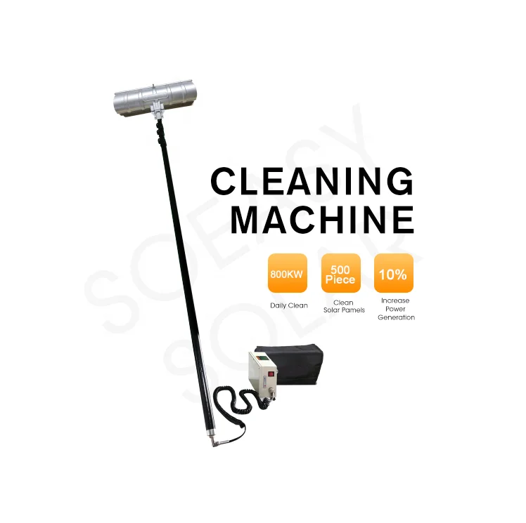 SOEASY telephonic pv modules cleaner solar panel cleaning tool set brush