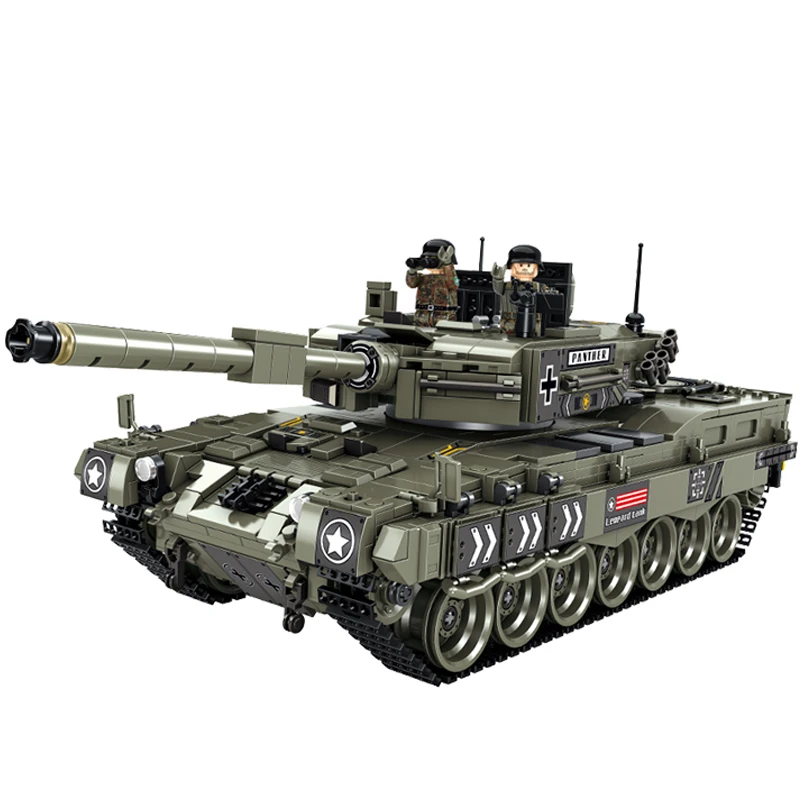 1747pcs Leopard 2 Main Battle Tank Building Blocks Bricks for Kids Funny Toy Item 632003