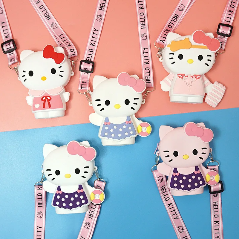 Kawaii Cute Bag Cartoon Anime Wallet 3D Cartoon Shoulder Bag with Shoulder Strap Cat Purse for Girls Birthday Gifts