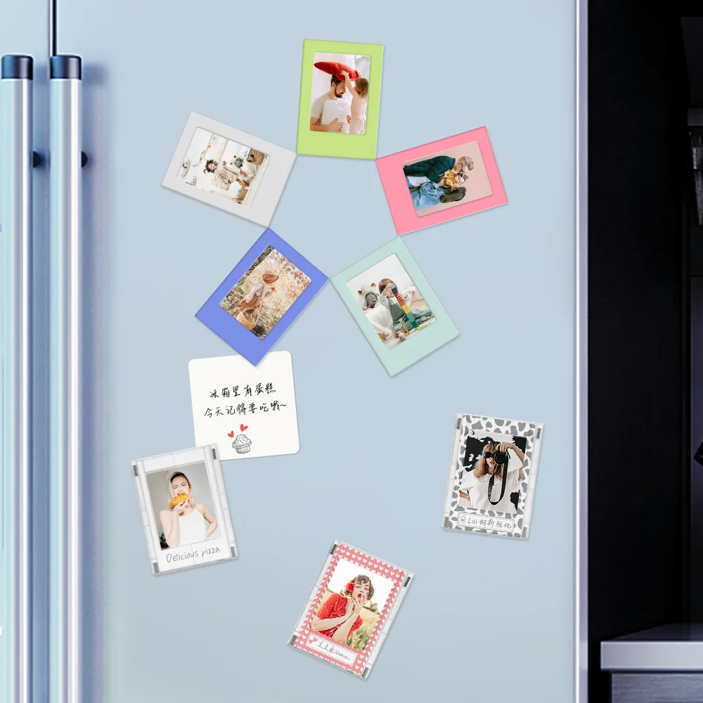 New Mini Instant Camera Photo frame Fridge Magnet Lovely Fujifilm Instax 3 Inch Photographics Frame Refrigerator Magnetic Photo