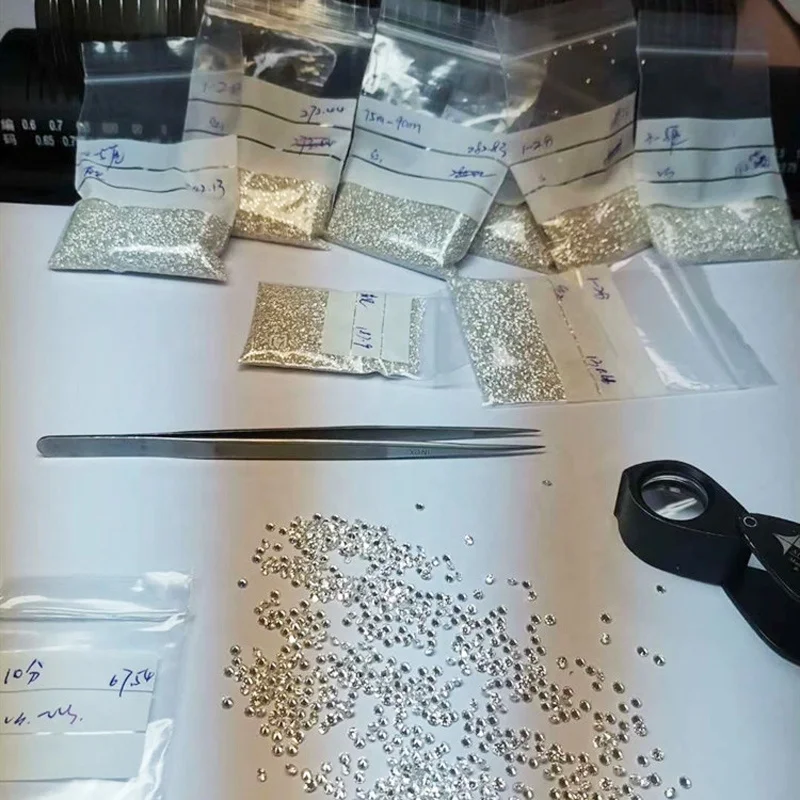 Synthetic Loose Diamonds Lab Grown DEF VS VVS 0.8-2.7mm CVD hpht Fine Jewelry Wholesale 1 Carat Cost Price Real Diamond Jewelry