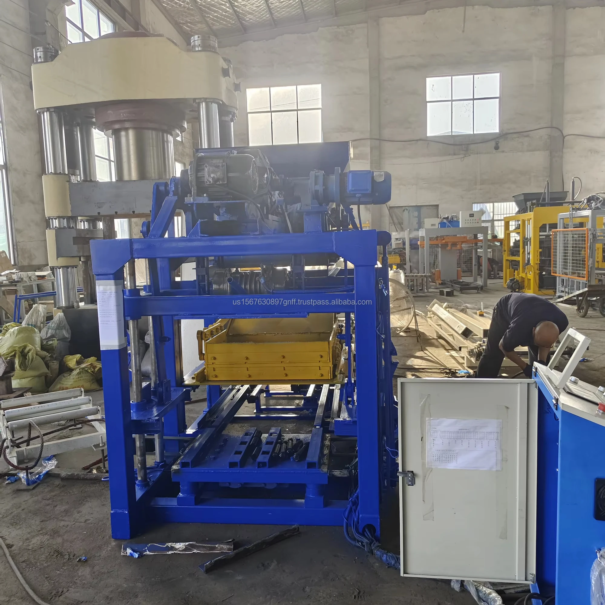Automatic Block Making Machine Brick Custom molds to produce small cement culverts Electric Concrete