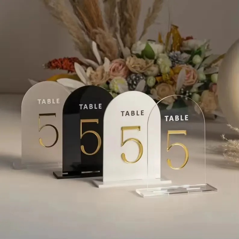 Custom Acrylic Table Numbers/ DIY Acrylic Wedding Table Number / Acrylic Table Numbers Wedding Sign