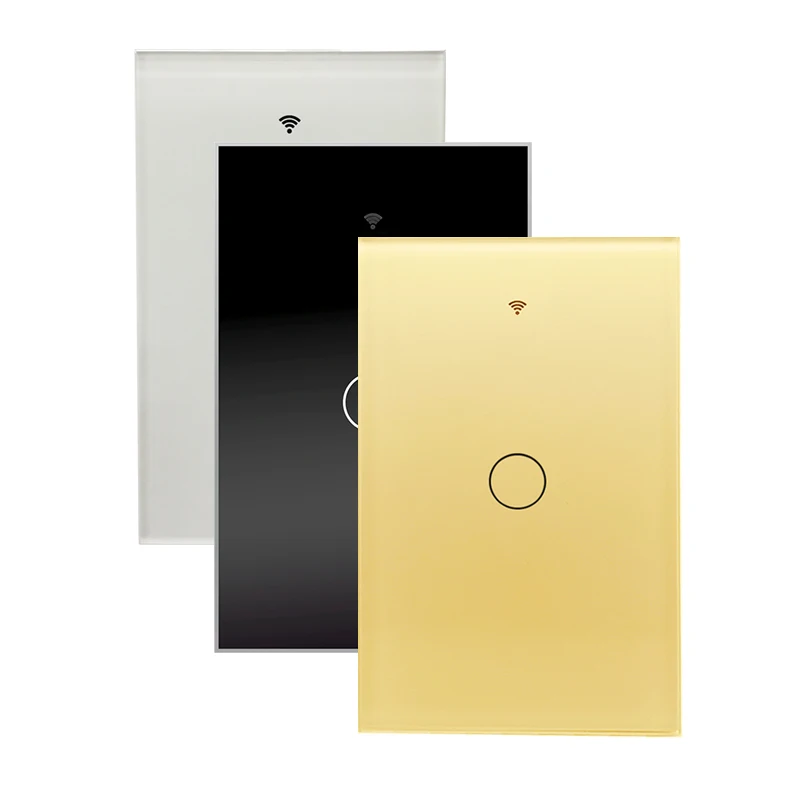 Work with Alexa Google Home WiFi Touch Smart Light Wall Switch