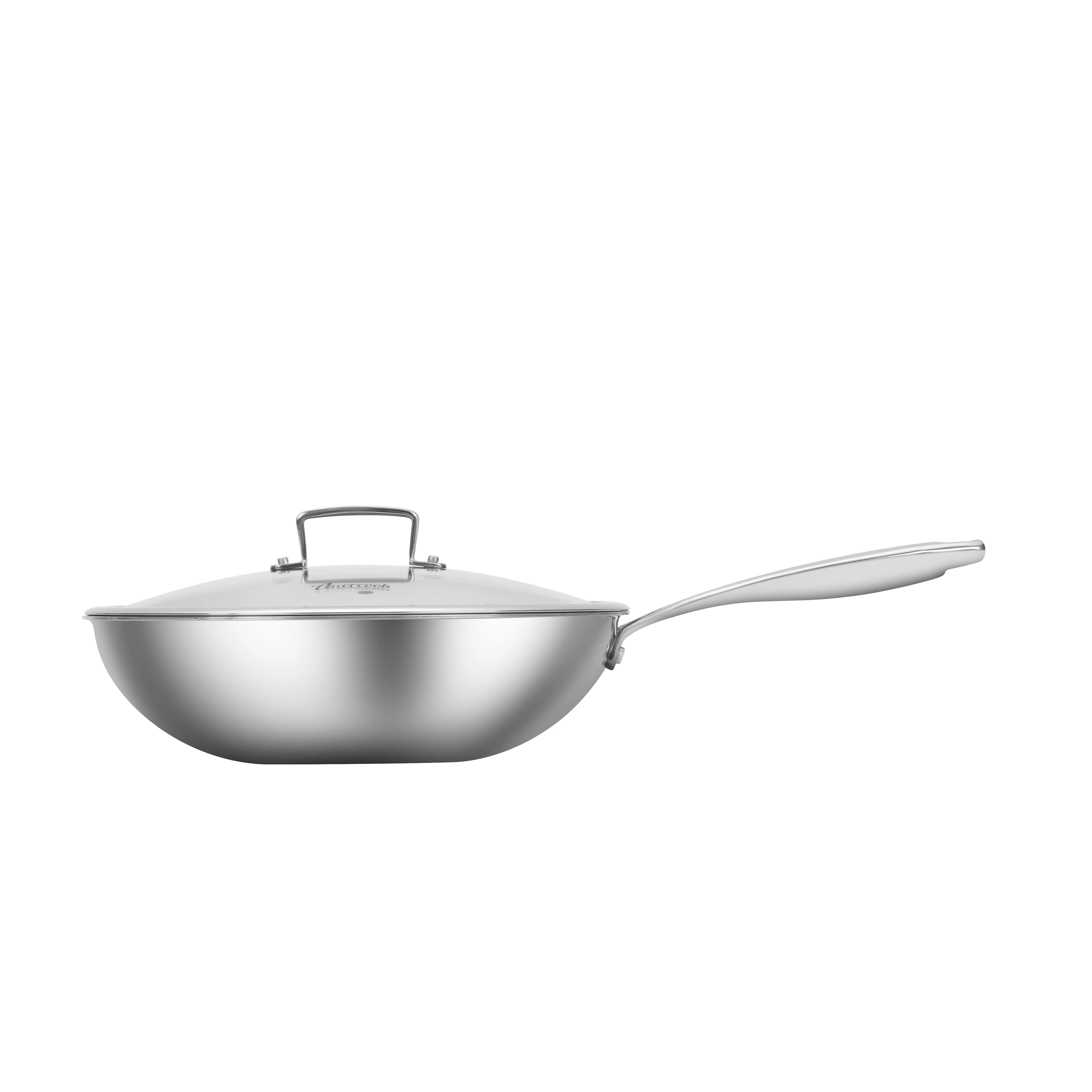 Amercook warehouses factory Outlet wok modern stainless steel pot
