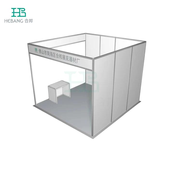 3X3M Exhibition Booth With Counter Aluminum Customized Exhibition Booth Display Trade Show Stand