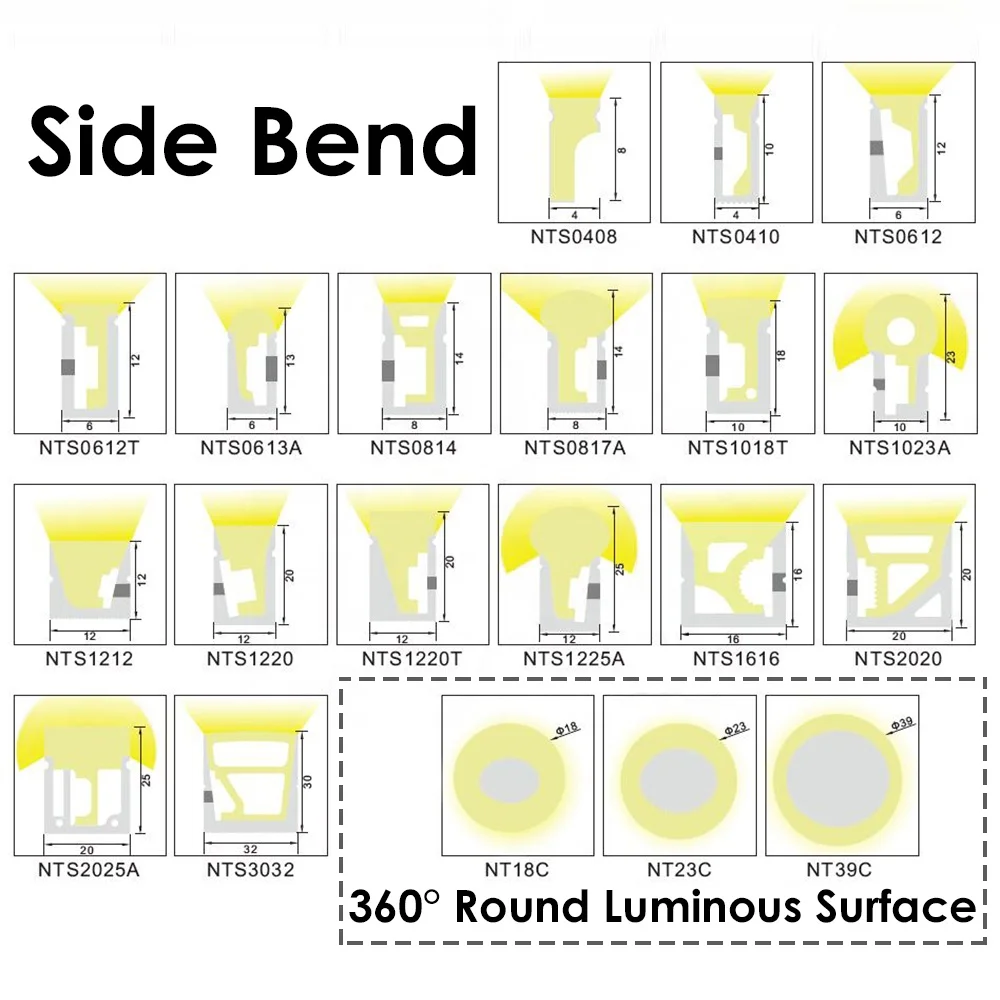 Flex Rope 12V 24V Neon Light Custom Silicone Tube Flexible Tape Strip Decoration LED Neon Lights